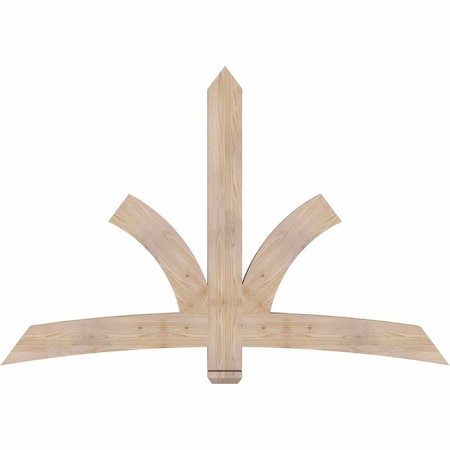 Ekena Millwork Davenport Smooth Timber Gable Bracket, Douglas Fir, 72"W x 48"H x 3 1/2"D x 5 1/2"F, 16/12 Pitch GBW072X48X0406DAV00SDF